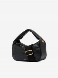 GIANNI CHIARINI Kim: borsa un manico mezzaluna piccola pelle liscia Nero