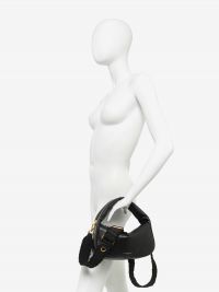 GIANNI CHIARINI Kim: borsa un manico mezzaluna piccola pelle liscia Nero