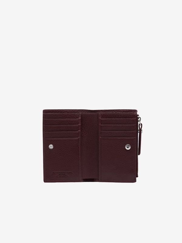 GIANNI CHIARINI Portafoglio piccolo con zip Prugna