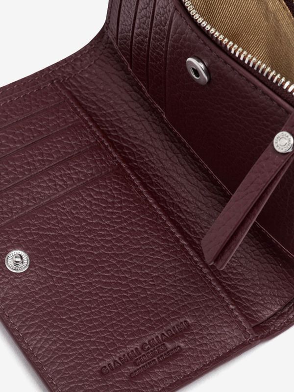 GIANNI CHIARINI Portafoglio piccolo con zip Prugna