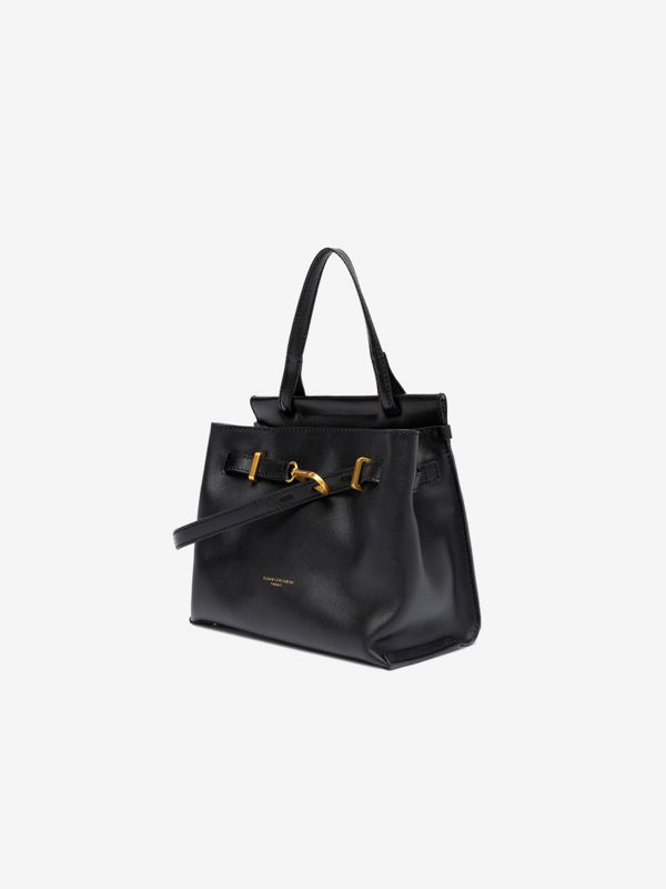 GIANNI CHIARINI Tilda : borsa un manico pelle media con fibbia Nero