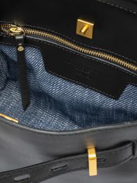 GIANNI CHIARINI Tilda : borsa un manico pelle media con fibbia Nero