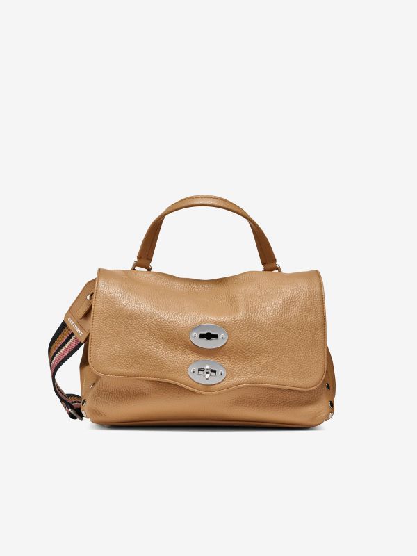 ZANELLATO Postina small con doppia tracolla Cappuccino