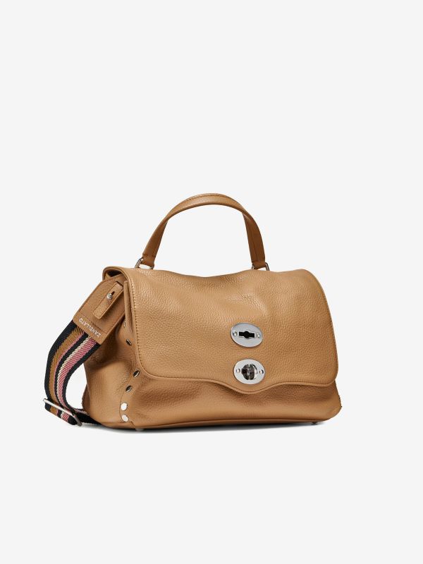 ZANELLATO Postina small con doppia tracolla Cappuccino