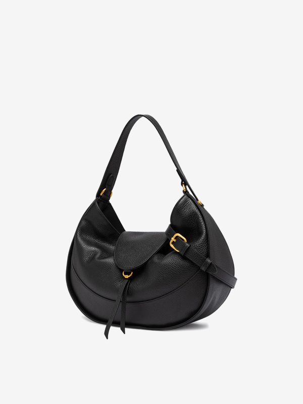 GIANNI CHIARINI Edith: borsa a spalla mezza luna Nero