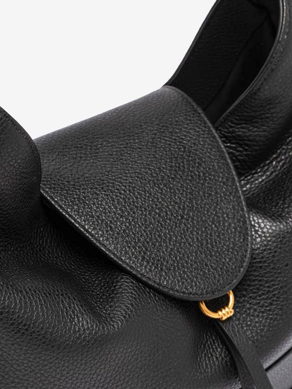 GIANNI CHIARINI Edith: borsa a spalla mezza luna Nero