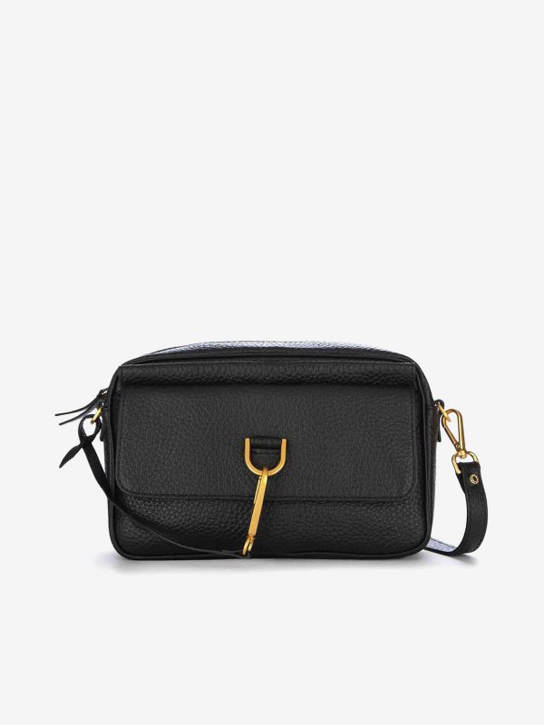 GIANNI CHIARINI Marisol : borsa tracolla pelle con moschettone Nero