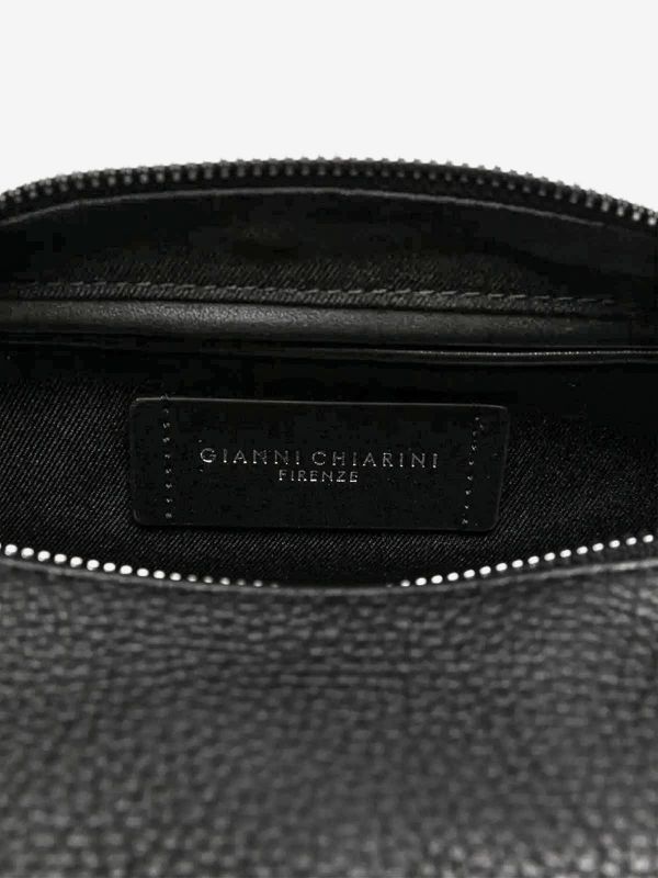 GIANNI CHIARINI Marisol : borsa tracolla pelle con moschettone Nero