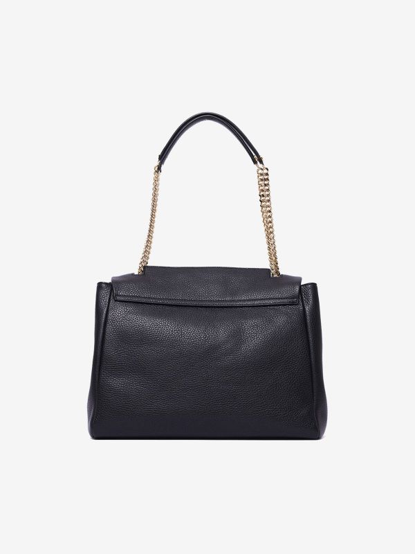 ORCIANI Sveva media pelle con catena Nero