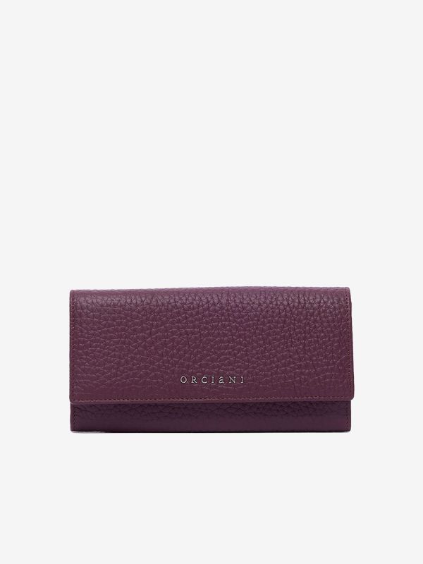 ORCIANI Portafoglio grande con patta Bordeaux