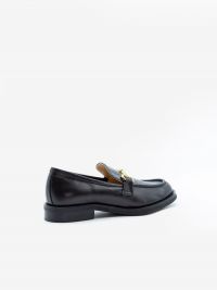 FRANCO RUSSO Mocassino con morsetto pelle Nero