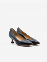 FRANCO RUSSO Decollete tc 5 cm pelle Nero