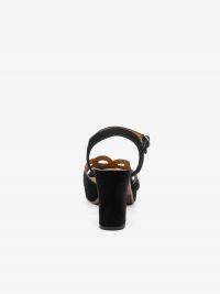 CHIE MIHARA Sandalo tc 8 cm con plateau camoscio Nero