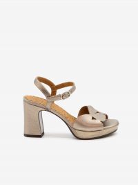 CHIE MIHARA Sandalo tc 8 cm con plateau pelle Bronzo