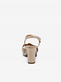 CHIE MIHARA Sandalo tc 8 cm con plateau pelle Bronzo