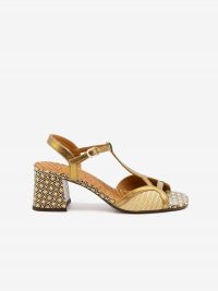 CHIE MIHARA Sandalo tc 5 cm + cinturino Oro