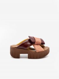 4CS Ciabattone tc 5 cm con fiocco Bordeaux