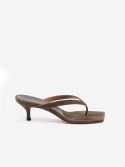 ALDO CASTAGNA Mules infradito tc 5 cm pelle Bianco