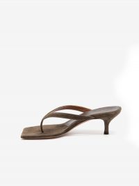 ALDO CASTAGNA Mules infradito tc 5 cm pelle Testa di moro