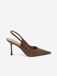 ALDO CASTAGNA Slingback tc 7 cm camoscio Testa di moro
