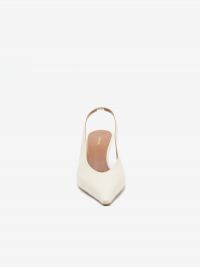 ALDO CASTAGNA Slingback tacco 5 cm pelle Panna