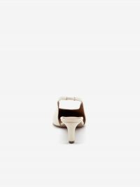 ALDO CASTAGNA Slingback tacco 5 cm pelle Panna