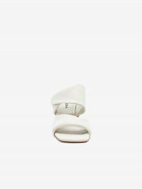 HALMANERA Mules tc 5 cm pelle Panna