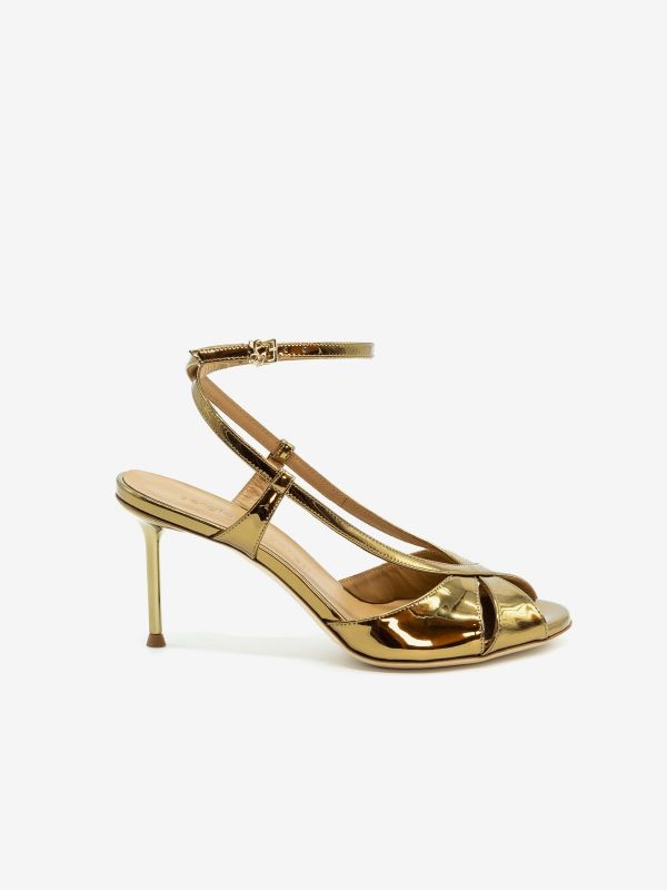 SERGIO LEVANTESI Sandalo tc 9 cm specchio Bronzo