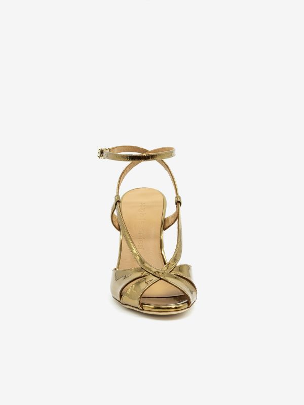 SERGIO LEVANTESI Sandalo tc 9 cm specchio Bronzo
