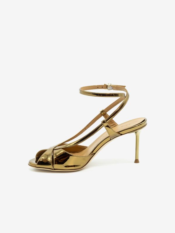 SERGIO LEVANTESI Sandalo tc 9 cm specchio Bronzo