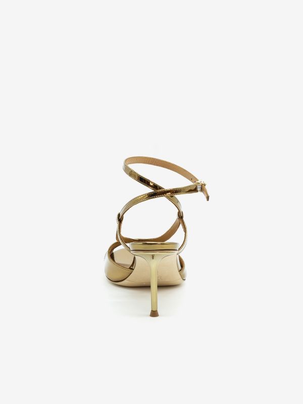 SERGIO LEVANTESI Sandalo tc 9 cm specchio Bronzo