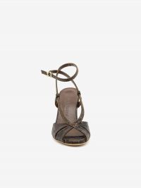 SERGIO LEVANTESI Sandalo tc 9 cm pitone Marrone