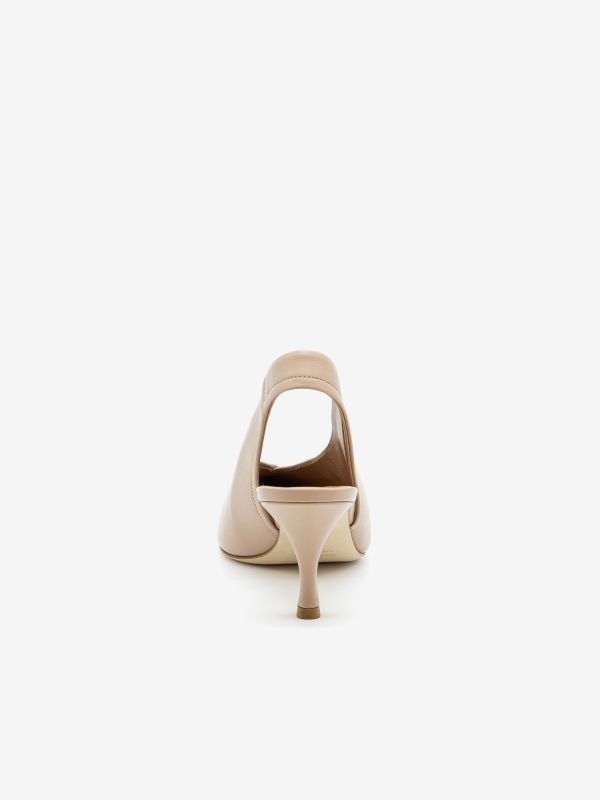 LELLA BALDI Chanel tc 7 cm pelle Farro