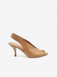 LELLA BALDI Chanel tc 7 cm pelle Cuoio