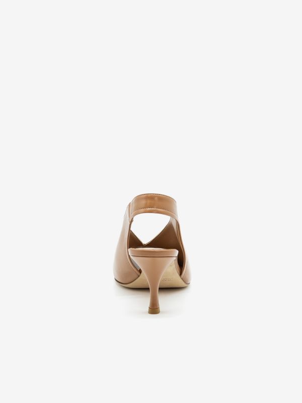 LELLA BALDI Chanel tc 7 cm pelle Cuoio