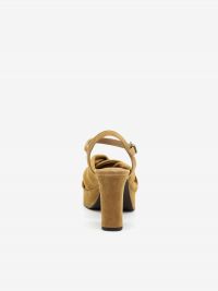 A.S.H. Sandalo con plateau camoscio tc 9 cm Cuoio