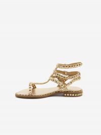 A.S.H. Sandalo 3 cinturini borchie oro Oro rosa