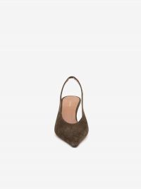 ALDO CASTAGNA Slingback tacco 5 cm camoscio Testa di moro