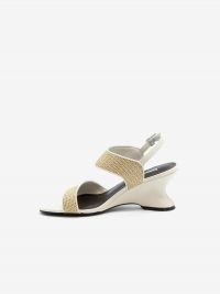 JEANNOT Sandalo tc 7 cm pelle Bianco
