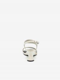 JEANNOT Sandalo tc 7 cm pelle Bianco