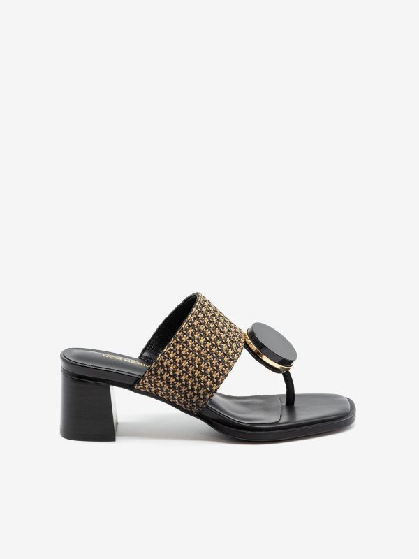 NOA HARMON Sandalo tc 5 cm con accessiorio Marrone