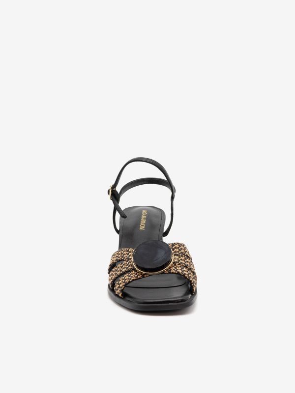 NOA HARMON Sandalo tc 5 cm con accessorio Marrone