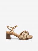 NOA HARMON Sandalo tc 5 cm con accessorio Marrone