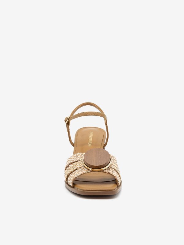 NOA HARMON Sandalo tc 5 cm con accessorio Cuoio