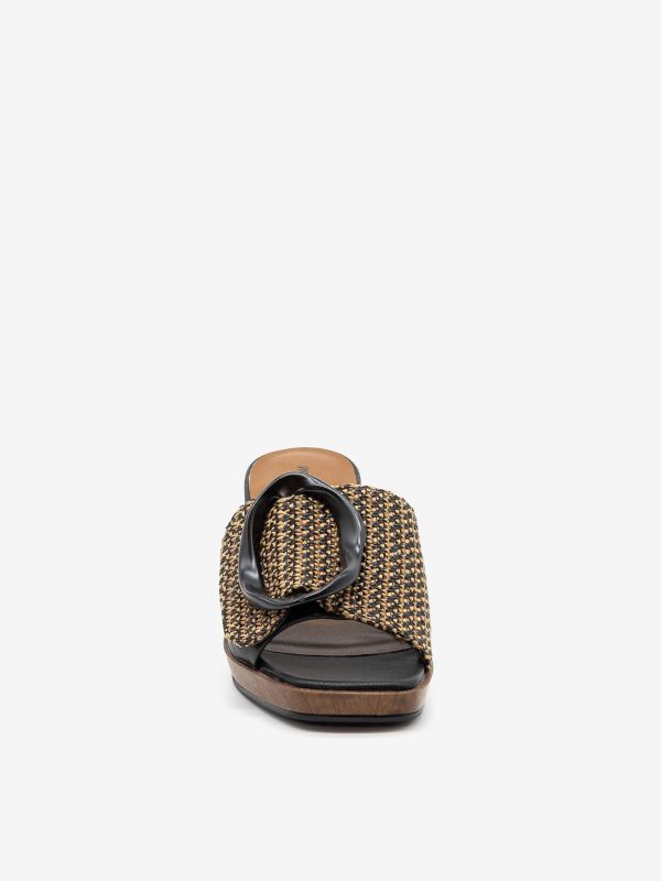 NOA HARMON Mules con platesu con fibbia tc 5 cm Marrone