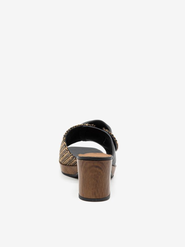 NOA HARMON Mules con platesu con fibbia tc 5 cm Marrone
