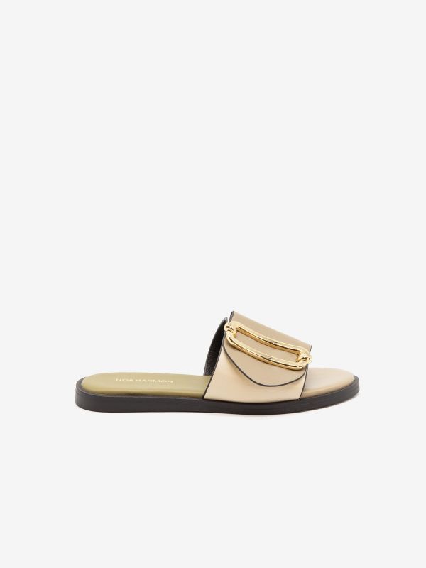 NOA HARMON Ciabattina con fascia Beige