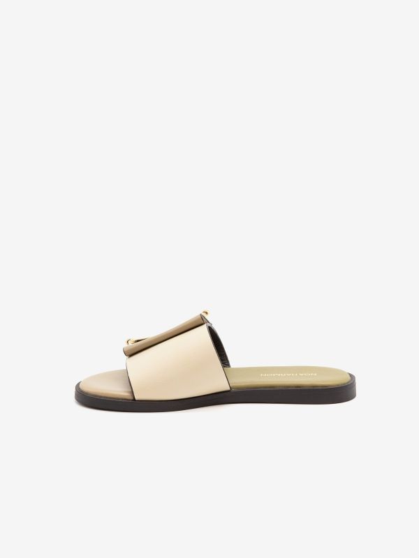 NOA HARMON Ciabattina con fascia Beige