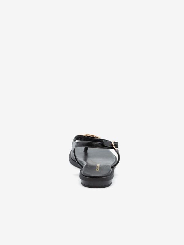 NOA HARMON Sandalo basso infradito con accessiorio Nero