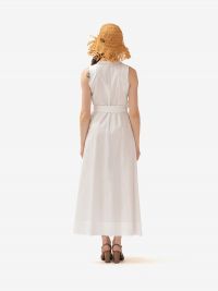 P.A.R.O.S.H. Abito lungo chemisier cotone Bianco